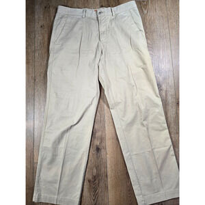 Vintage Tommy Bahama Chino Pants Men 32x30 Beige Wide Leg Distressed Stretch Y2K